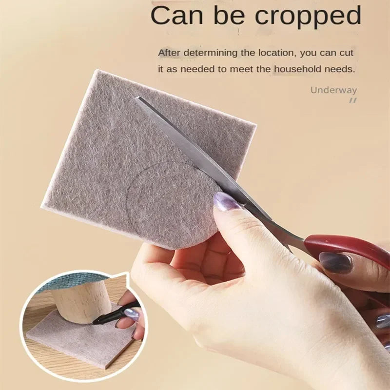 protecteurs meubles feutre gris clair adhésifs utilitaires antirayures antiderapants petits objets pratiques