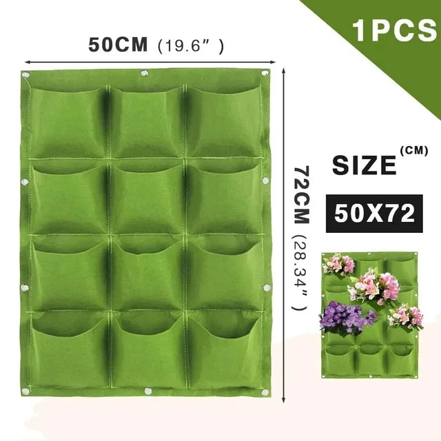 porte plantes mural vert texture feutre moderne fixations grilles plantes succulentes deco maison