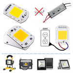ampoule led chip 10w 20w 30w 50w cold warm white ic intelligent diy éclairageextérieur