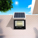 lampe solaire 50w 100w 200w 300w 500w ip67 panneau solaire led noire moderne