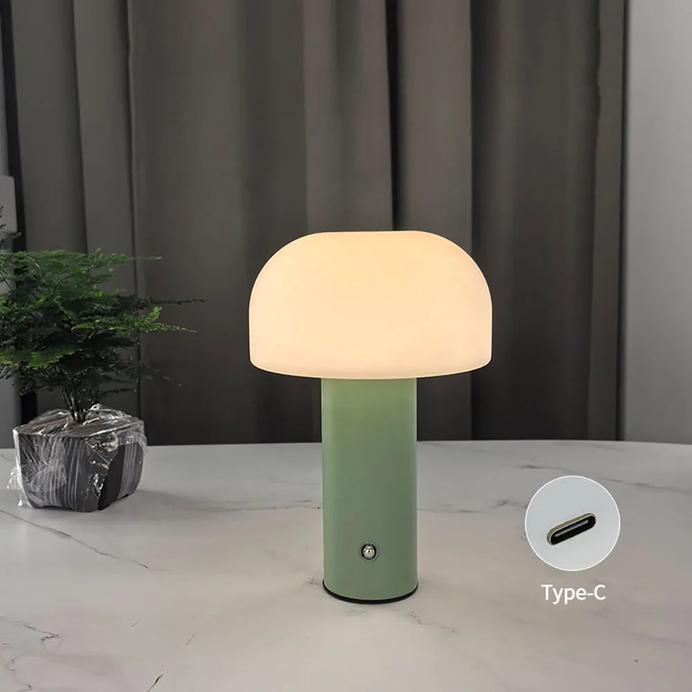 lampe table moderne rechargeable led 5v blanc orange vert noir touch switch bas haut