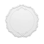 placemat classique ornements floraux bordure dentelée silicone gris vert rouge bleuclair rose beige blanc