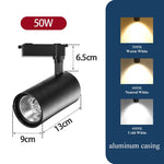 projecteurs led spot noir moderne 50w 60w rail super lumineux