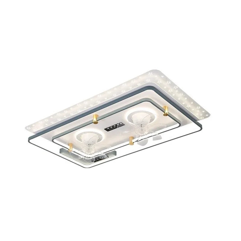 lampe plafonnier moderne blanc rectangulaire relief opacité télécommande led 110cm chambre salon
