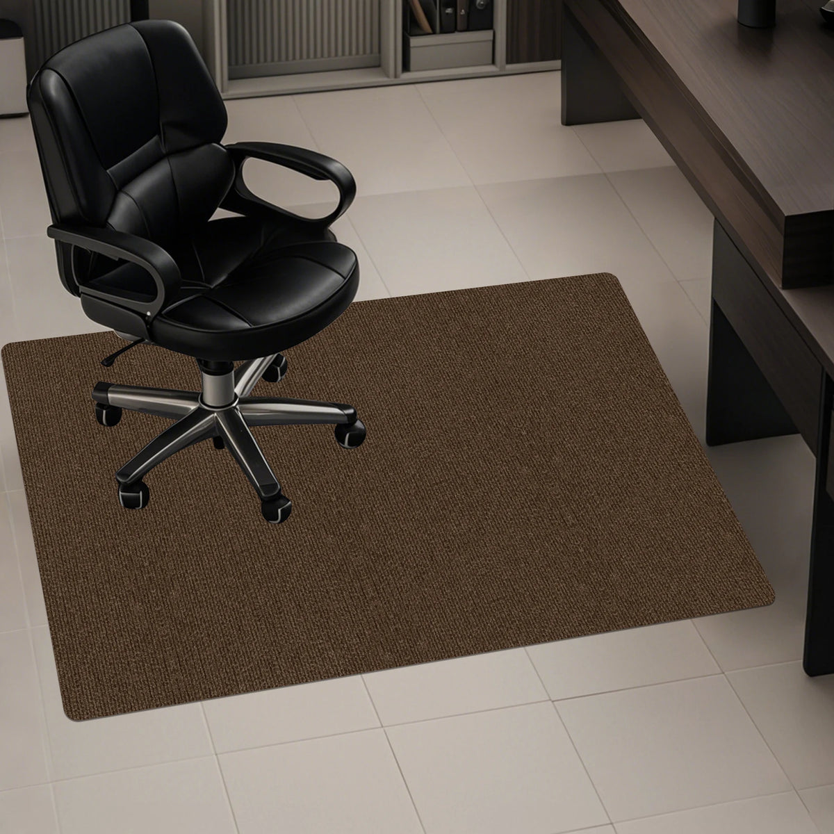 tapis solide gris foncé feutre antidérapant moderne intérieur lavage main maison 90x120cm
