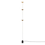 lampe suspension contemporaine marbre noir sources lumineuses 11 15w led noire dorée