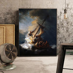 Toile d'art peinture huile classique baroque marine personnages 40x50cm 20x25cm bien emballée