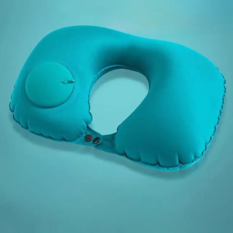 oreiller voyage forme coton gris doux ergonomique fixations voyage massage sieste portable extérieur