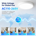 Lampe LED moderne 20W 30W blanc ultra mince éclairage intérieur
