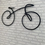 décoration murale silhouette vélo noir minimaliste moderne métal opacité 30cm 40cm 50cmuspenduintérieurextérieur
