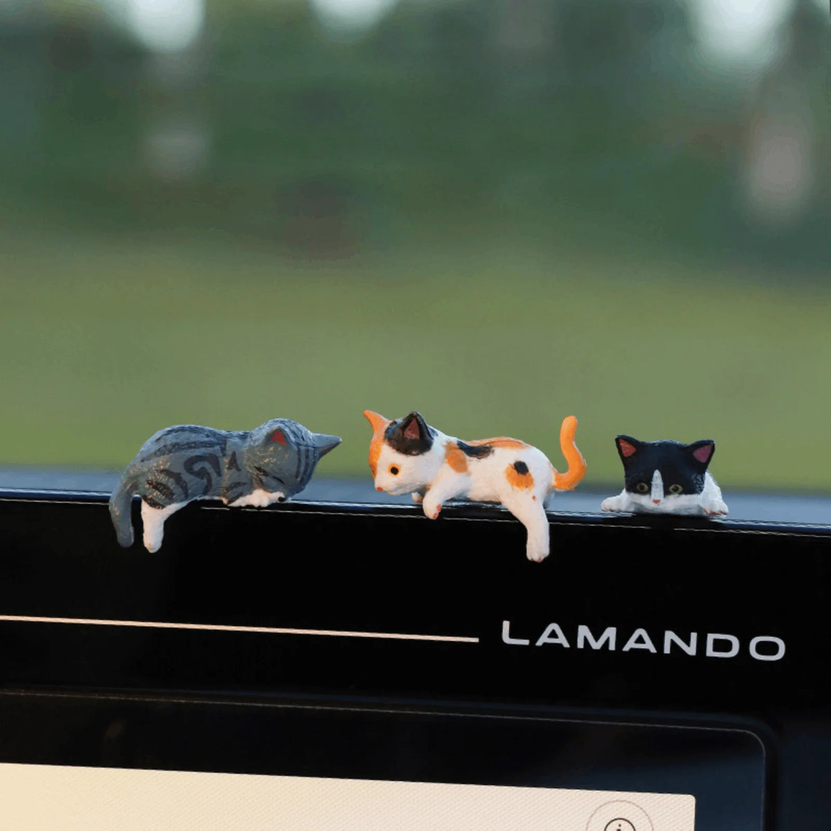 figurines chats décor animaux miniature ornement monitor décoration table cadeau
