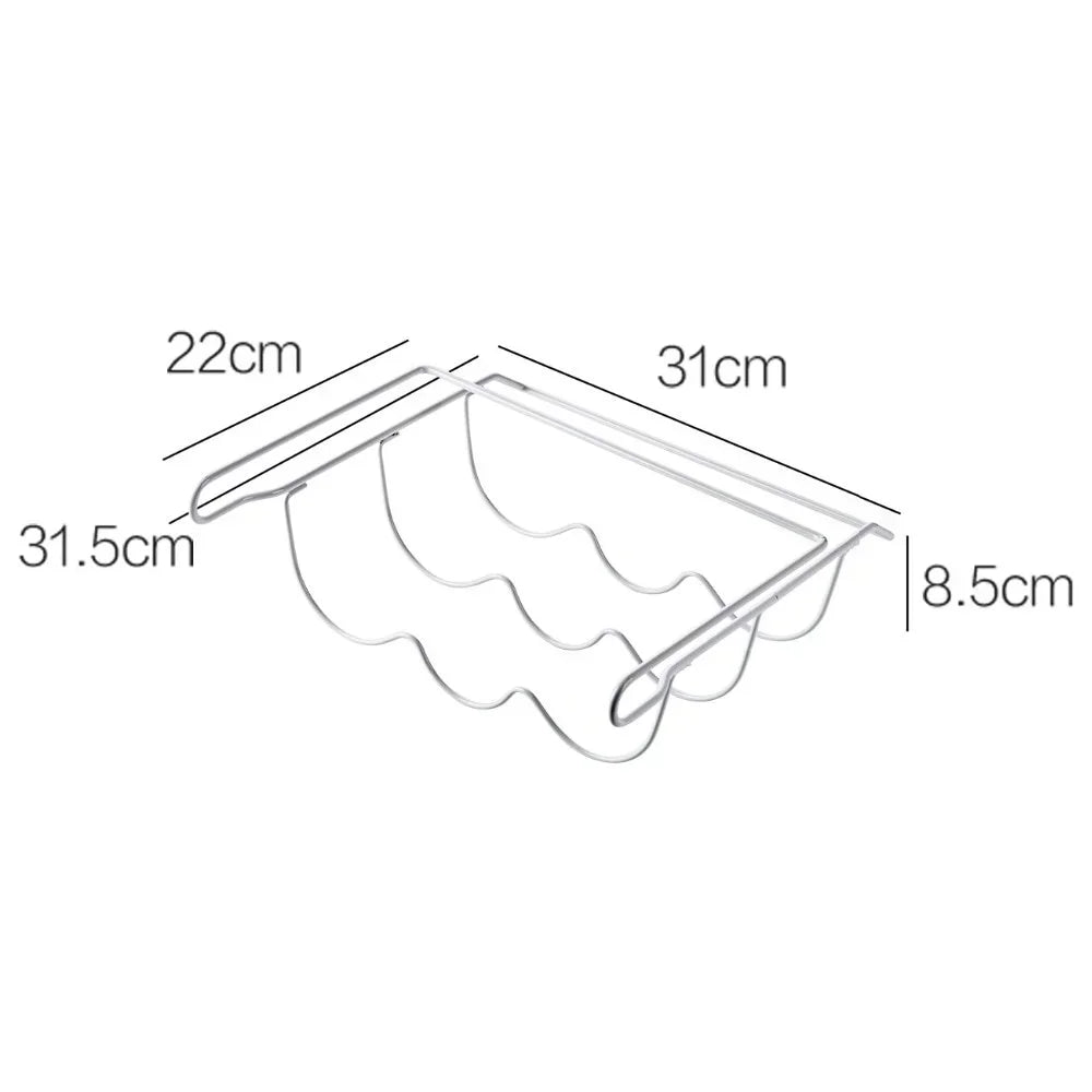 porte bouteilles blancs acier inoxydable clips modernes réfrigerateur organisation rangement bouteilles vin bière