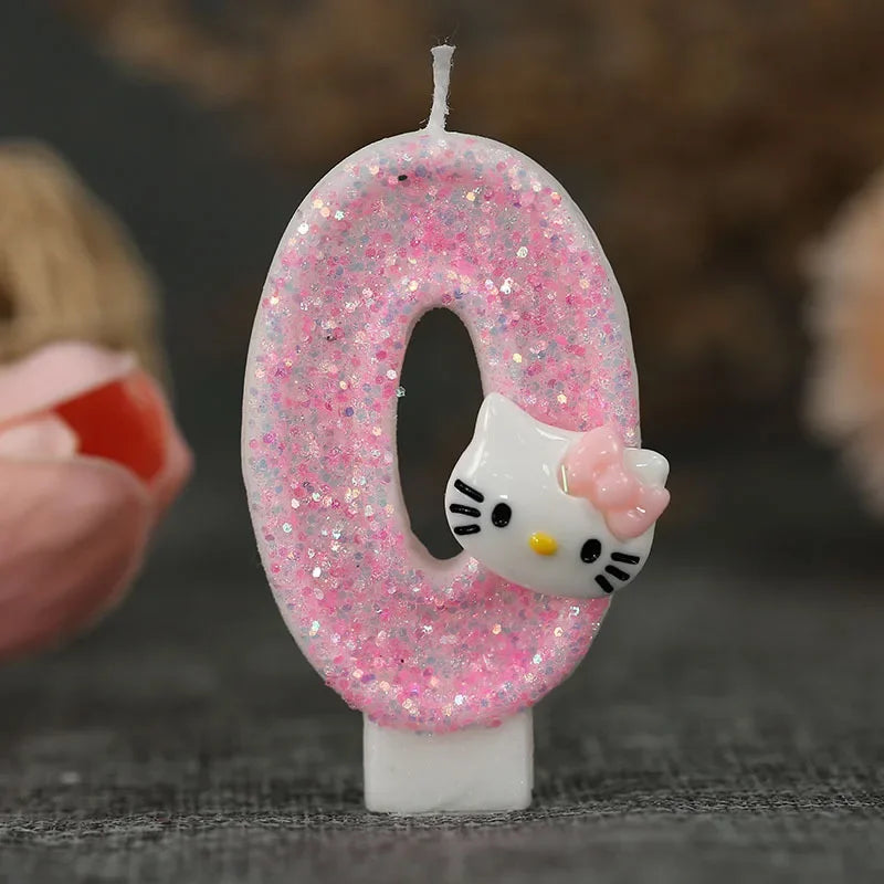 bougies forme chat pailletées rose pâle blanc mariage anniversaire décoratives enfantines