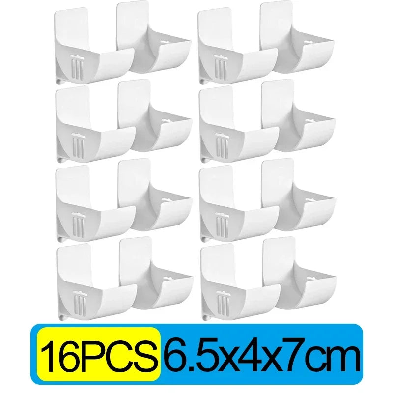 support mural sacs poubelle blanc adhésif double face facile multiple utilisations plastique moderne pratique