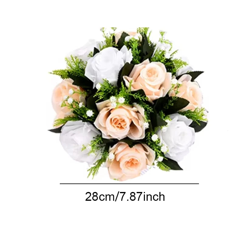 décoration intérieure bouquet artificiel blanc rose élégant mariage événement maison