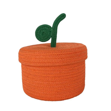 boîte rangement tissu tressé rouge jaune rose orange moderne décorative sans bpa