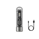 lampe torche rechargeable led uv intense extérieure 300 lumens moderne compact noire verte bleue
