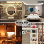 ruban led flexible blanc moderne adhésif 24v 608 leds 5m 2700k 50000h