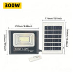 lampe solaire 50w 100w 200w 300w 500w ip67 panneau solaire led noire moderne