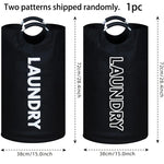sac linge noir pliable oxford moderne poignées métalliques durable rangement textile grande capacité