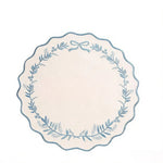 serviette table classique guirlande feuilles ruban blanc bleu orange rouge violet doré respectueux environnement