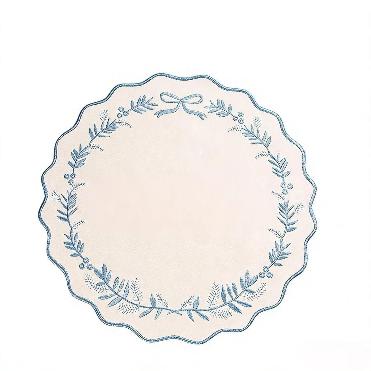 serviette table classique guirlande feuilles ruban blanc bleu orange rouge violet doré respectueux environnement