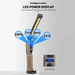 lampe travail multifonction rechargeable usb modes lumière blanche rouge jaune sécurité