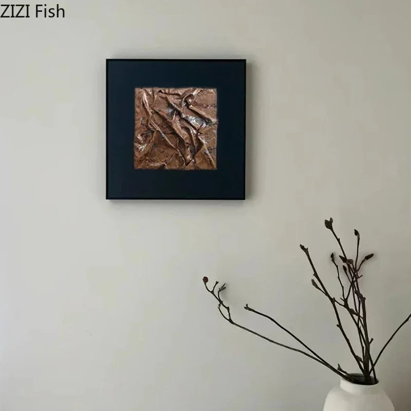 plaque murale bois moderne marron noir relief texturé salon décoration créative salle