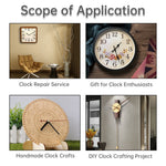 aiguilles montre vert clair noir blanc lisses modernes horloges murales remplacement bricolage quartz