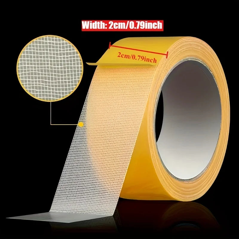ruban adhésif jaune maille opacité pratique adhésif carrelage marbre verre bois béton métalUsageId:14wordsRuleEnd