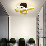 lampe moderne led noir blanc or argent circulaire anneaux superposés télécommande interrupteur mural