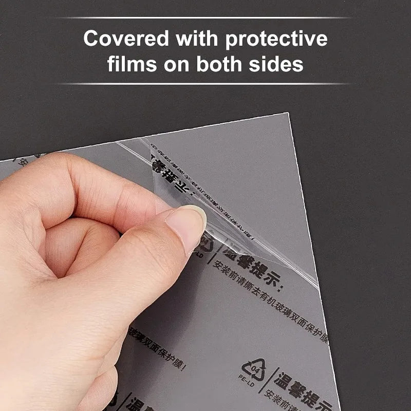 feuilles protection photo transparentes adhésives modernes 3.46 5.03 inches double face acrylique trés transparentes