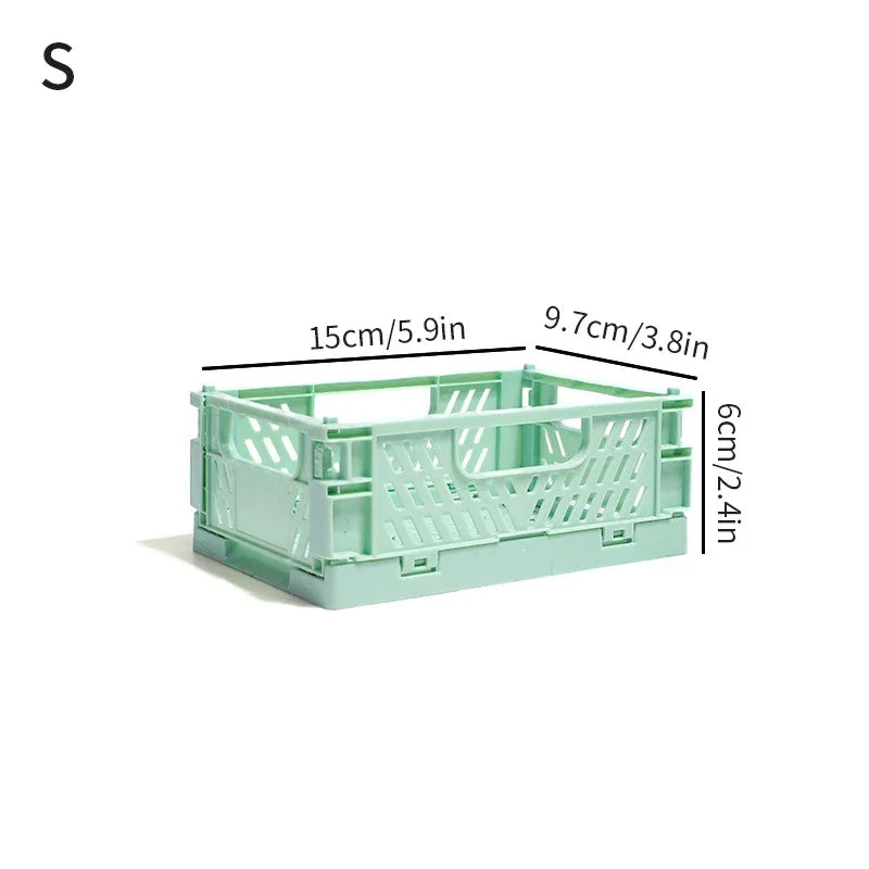 panier rangement pliable plastique perforé maison organisateur moderne