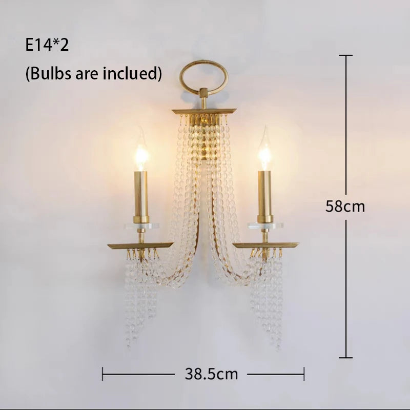 lustre pendentif doré cristal transparent classique chambre salon facile