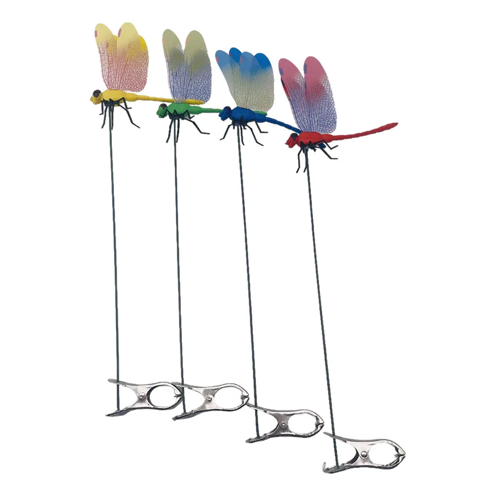 clips dragonfly multicolores imitation insectes decoratifs exterieur clips decoratifs jardin artificiels realistes