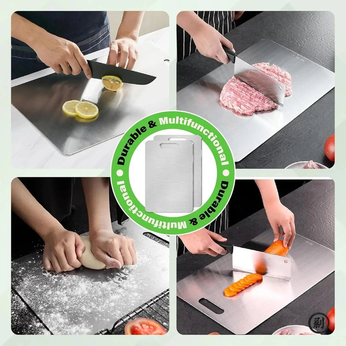 planches découper acier inoxydable moderne 20x30cm 24x15cm 30x46cm lisse argenté utilitaire cuisine