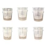 pots plante transparents plastique moderne grille drainage auto arrosage
