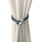 attache rideau tressées bohème couleur rose bleu gris jaune blanc ornement maison