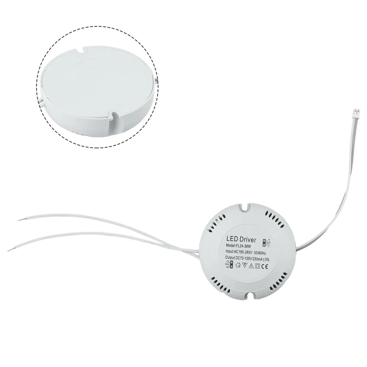 driver led blanc moderne éclairage plafonnier 24w 36w maison bricolage