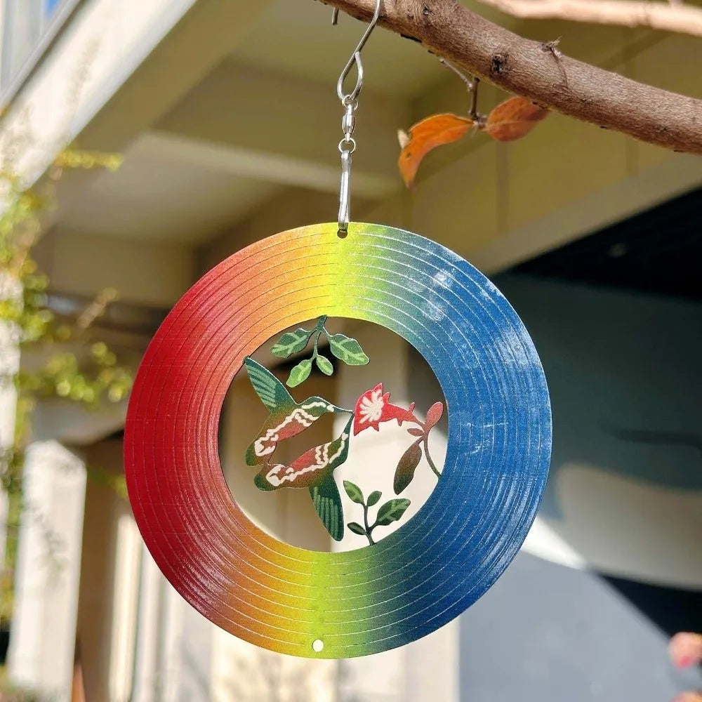 décorations jardin multicolores arbre feuilles fleurs moderne artisanalextérieur pvc fixations anneau métallique