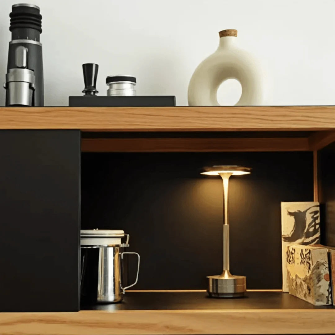 lampe table led rechargeable tactile or argent noir veilleuse portable chambre lecture gradation continue