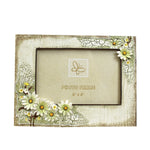 cadre photo vintage floral beige clair fleurs jaunes romantique differentes tailles adhésif