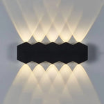 applique murale led noir contemporaine ip65 adhésive 110 240v 249 2000lm