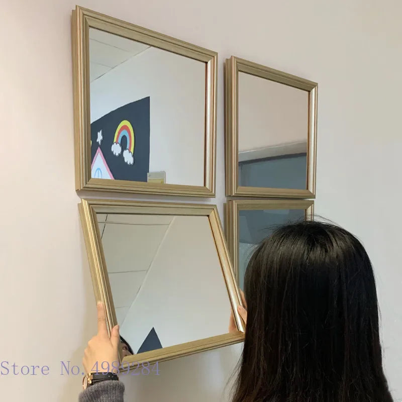 miroirs dorés cadres classiques 30cm 40cm décoration murale moderne élégante chambre salon