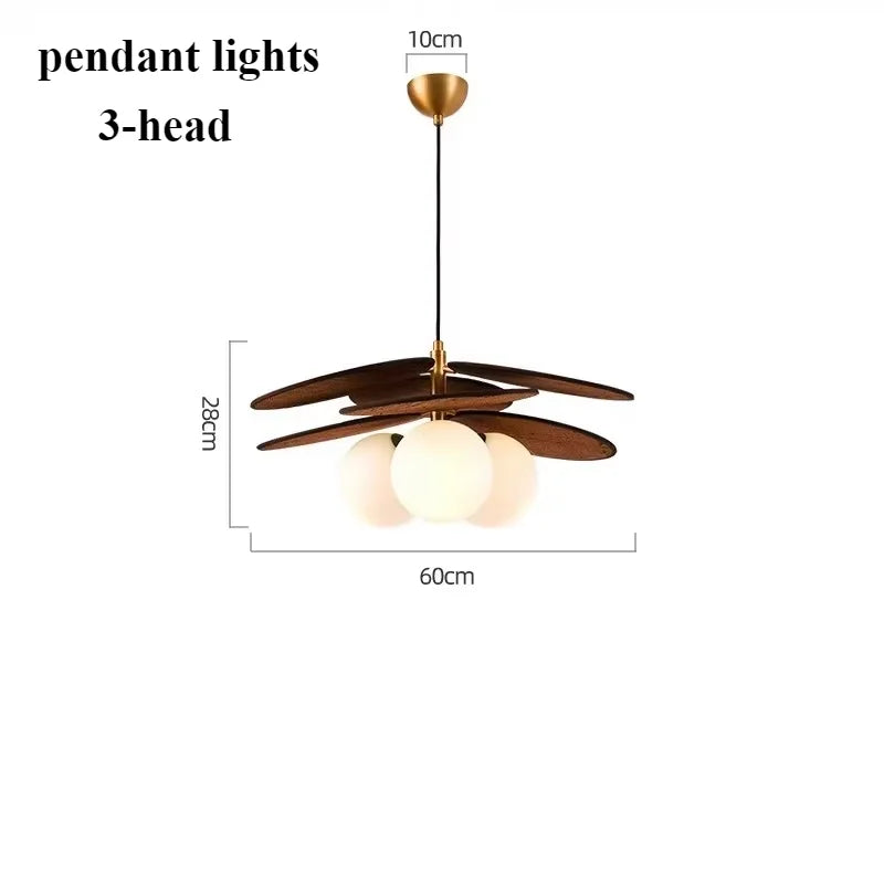 Lampe suspendue moderne ampoules LED toiles lin marron clair chambre salle manger
