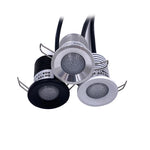 projecteur led rgbw ip65 3w noir blanc argent moderne 28mm 34mm 32mm