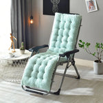 coussin chaise vert pastel peluche épaisse boutons moderne confortable rubans fixation 160x50x12cm