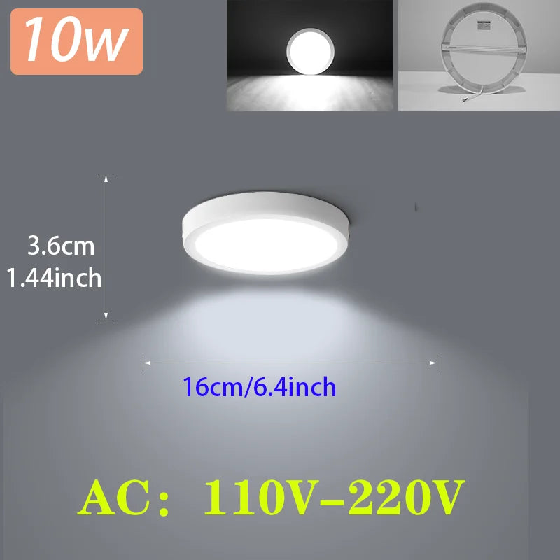 plafonnier led moderne blanc 20w 15w 10w éclairage quotidien minimaliste