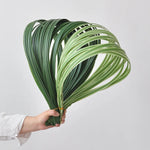 feuilles végétales décoratives composition florale vert blanc orchidées extérieures simulation herbe