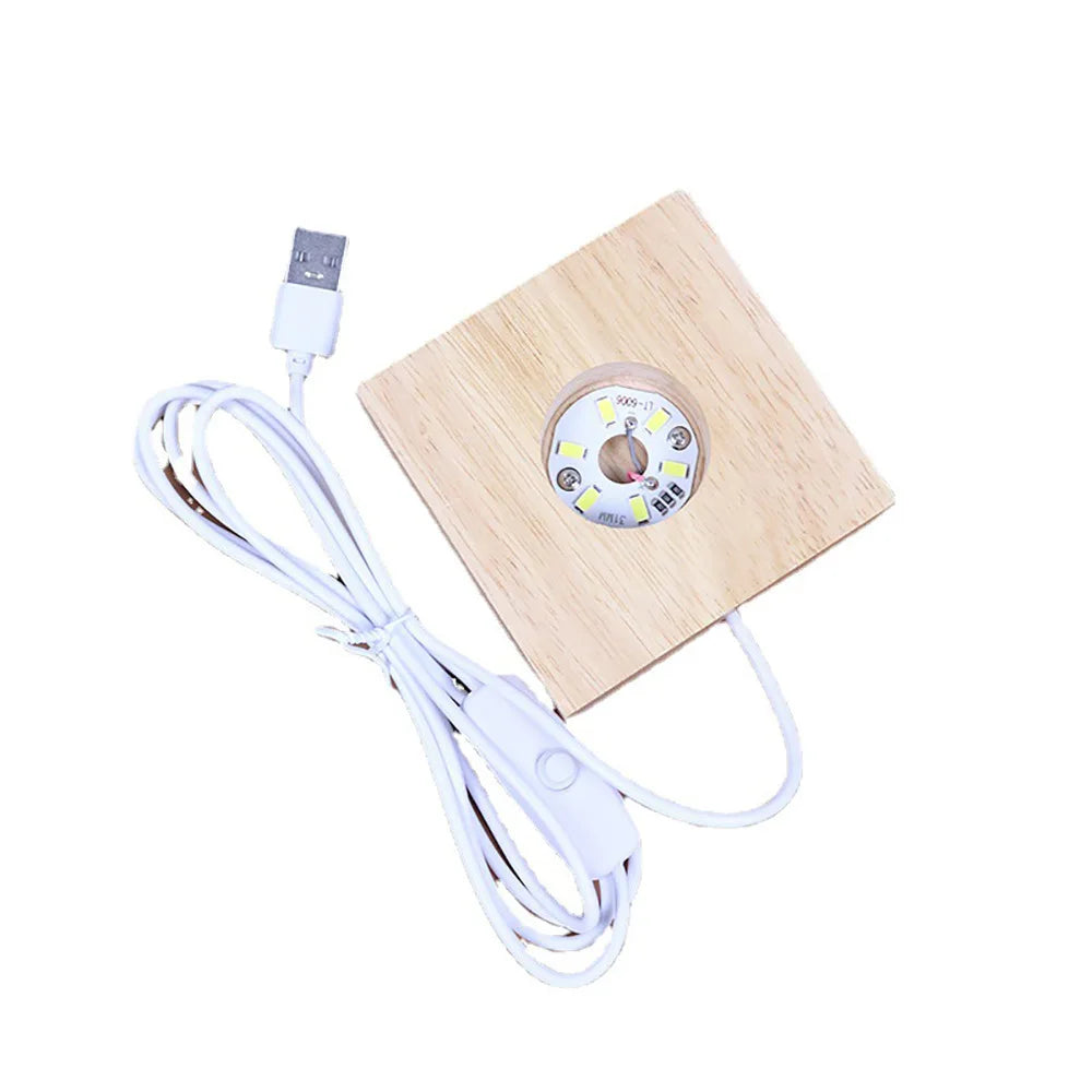 lampe table bois naturel moderne minimaliste câble usb interrupteur blanc lumineuse
